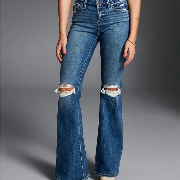 Buckle Denim - Buckle Distressed Flare Jeans